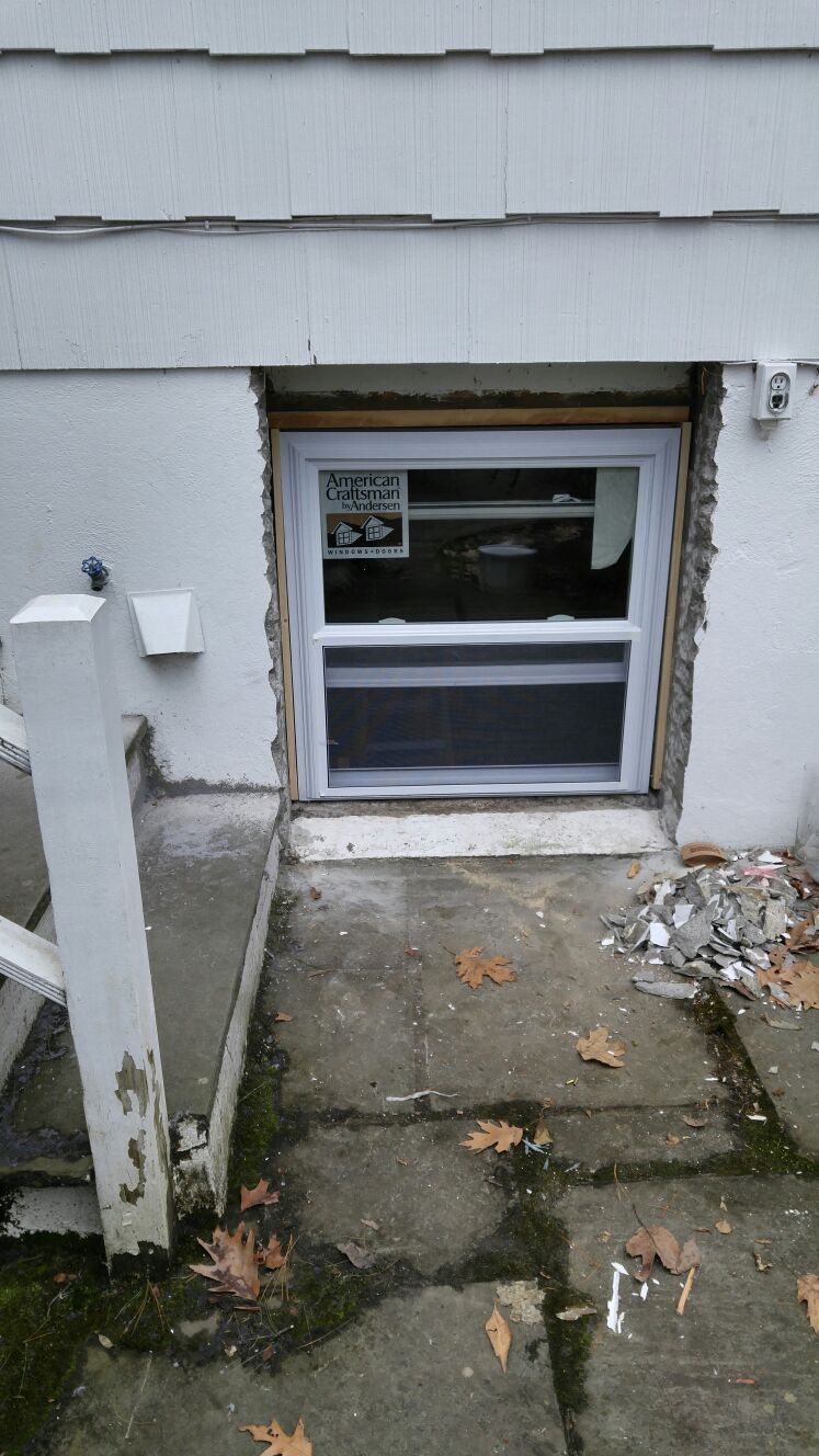 Window installation in progress