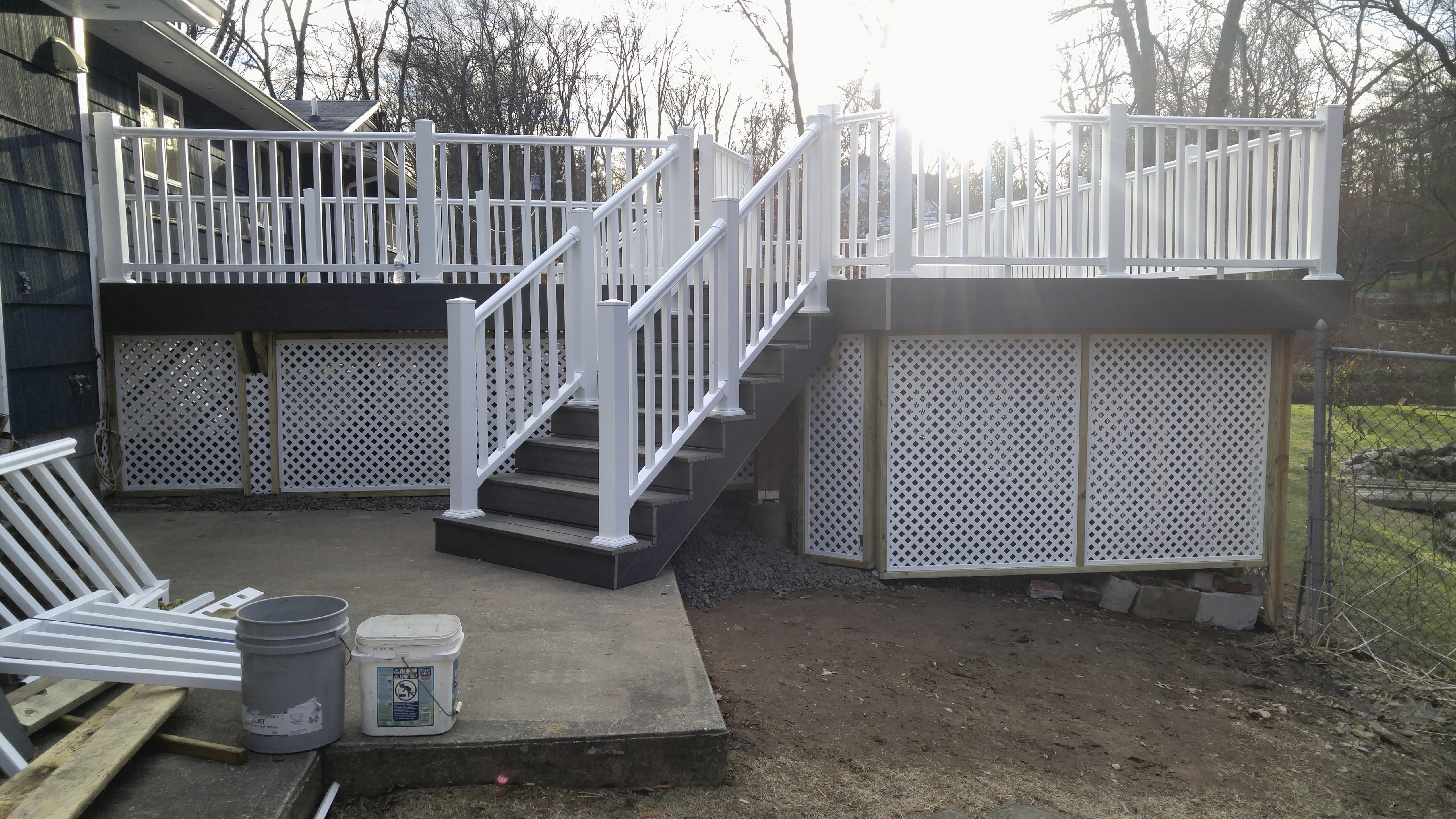 Deck framing and structural work